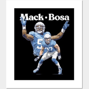 Khalil Mack & Joey Bosa Los Angeles C Duo Posters and Art